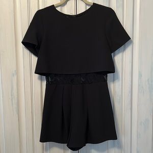 Nordstrom Black Lace Romper